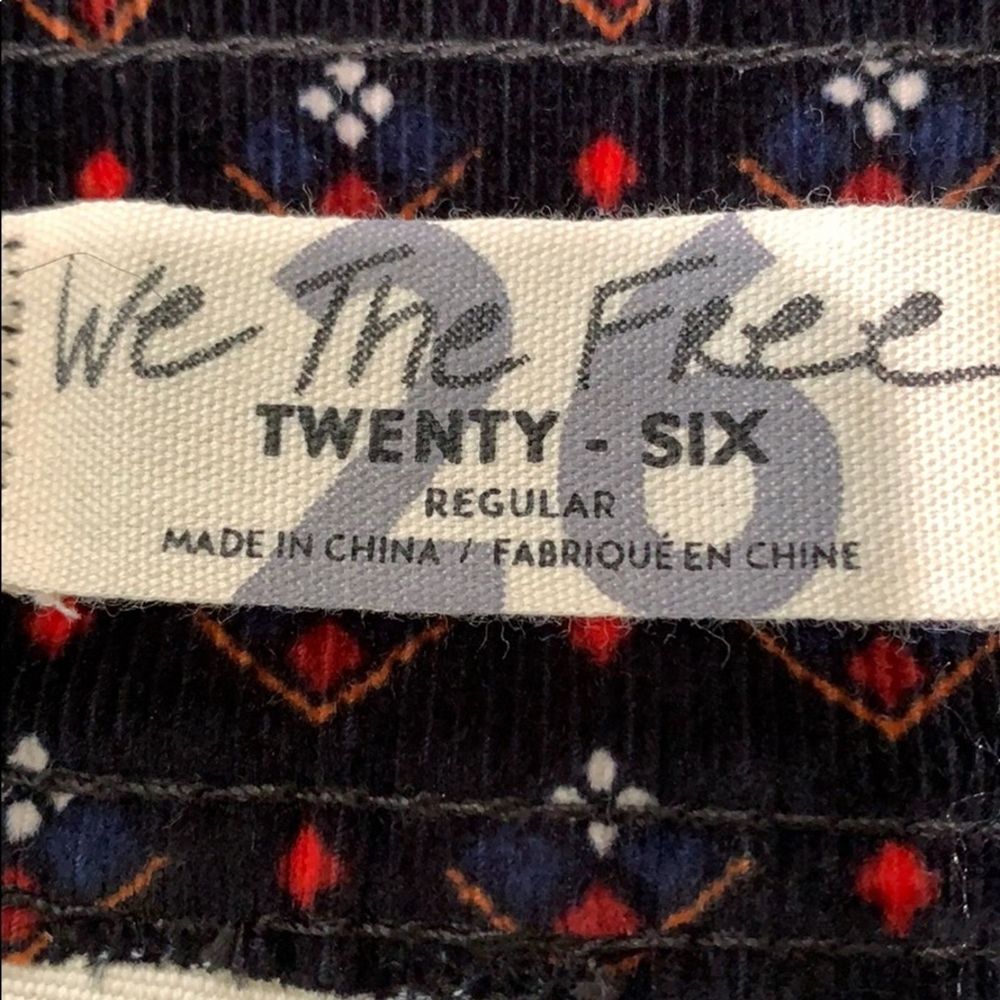 Free People Corduroy Mini Skirt Size 26 NWT - Picture 4 of 7